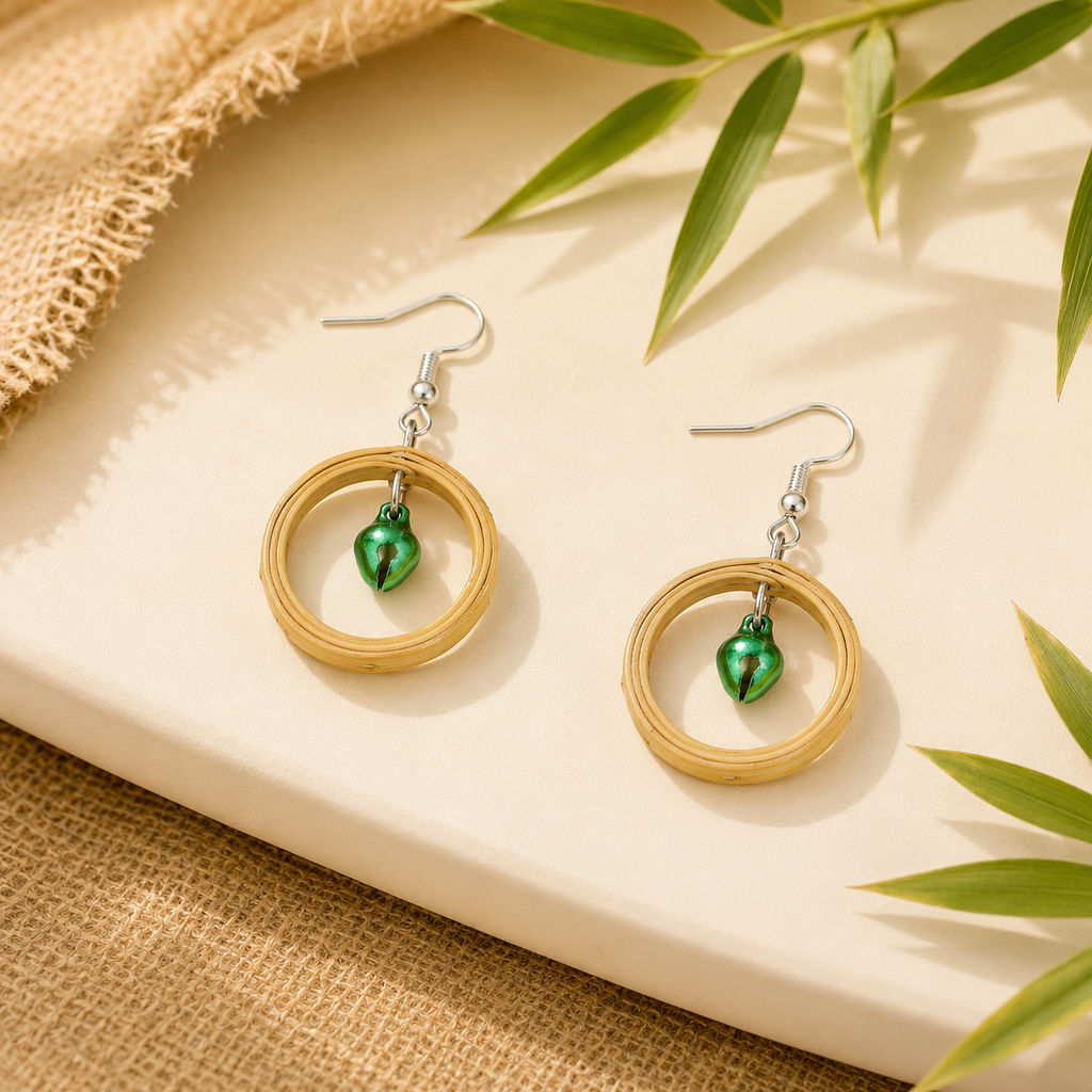 Aurea - Bamboo Dangle Earrings