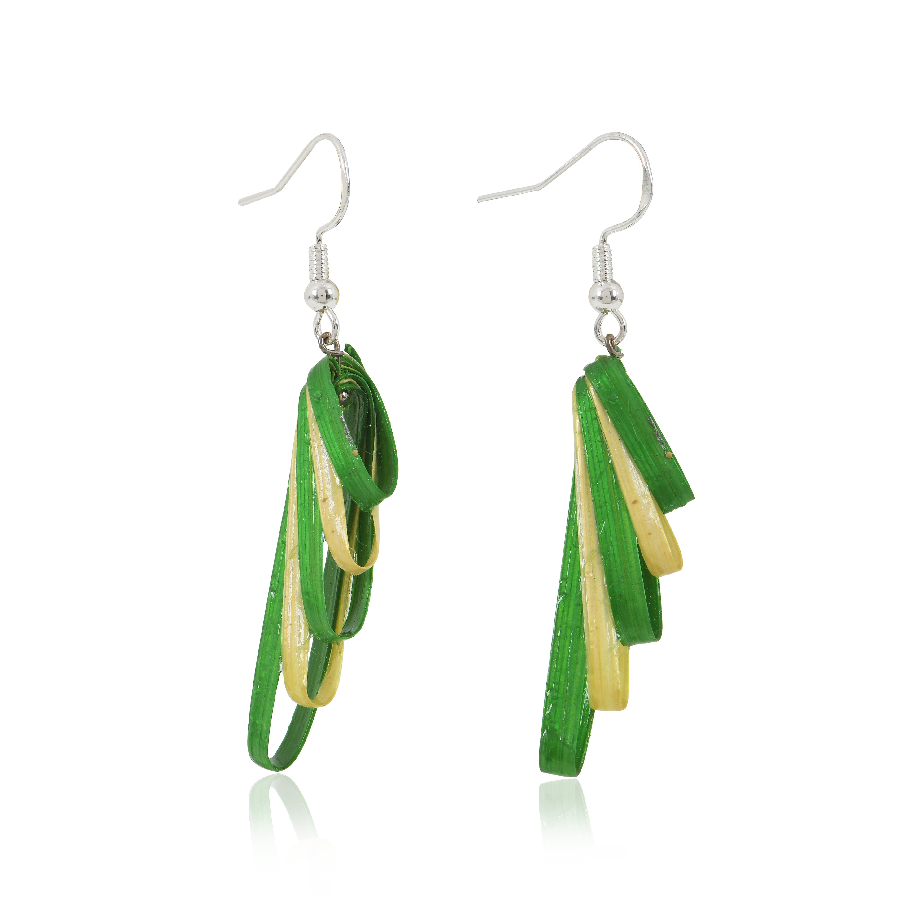 Frond - Bamboo Dangle Earrings