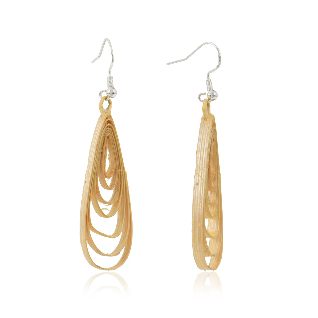 Elyra-Bamboo Dangle Earrings