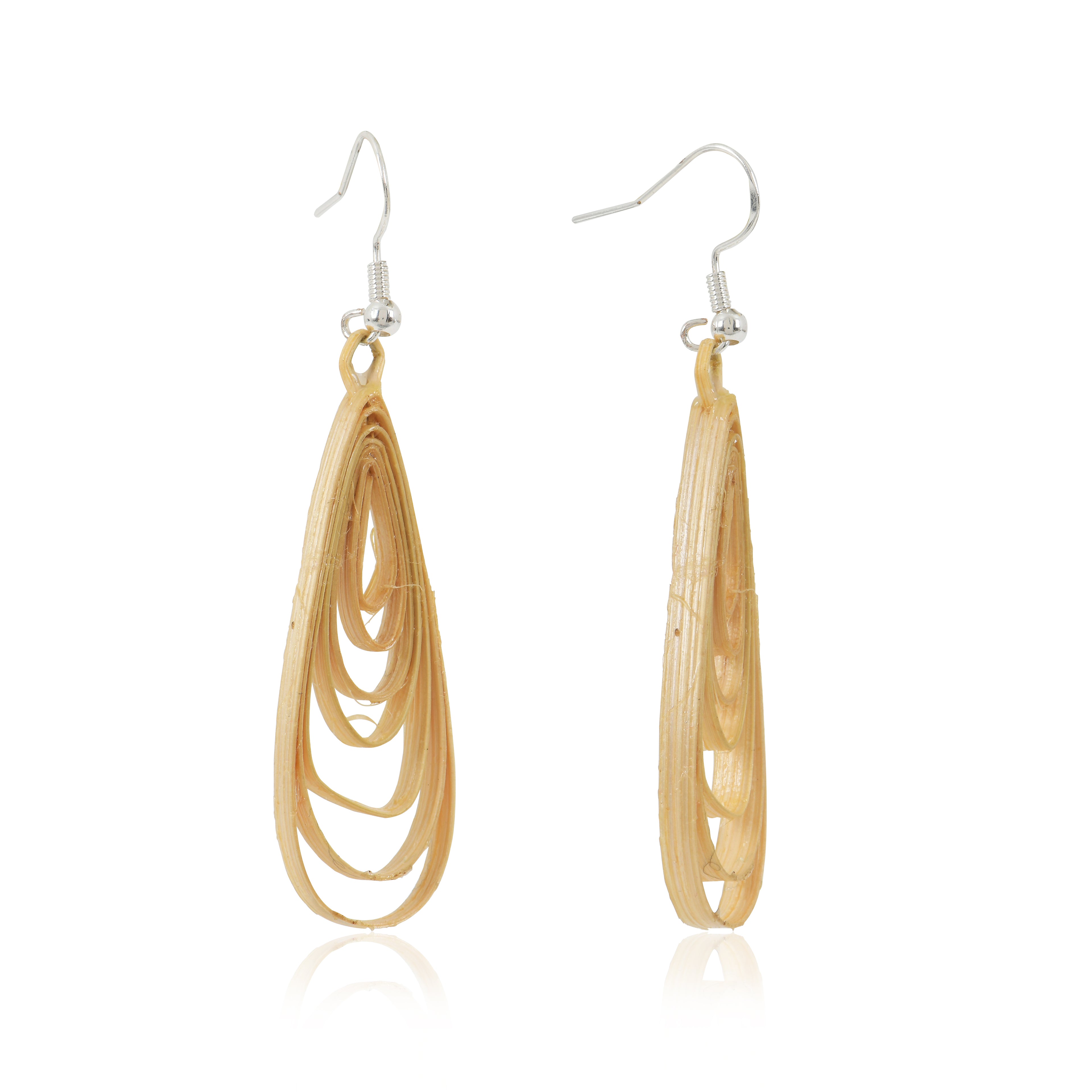 Elyra-Bamboo Dangle Earrings