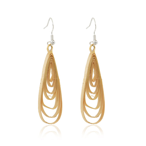 Elyra-Bamboo Dangle Earrings