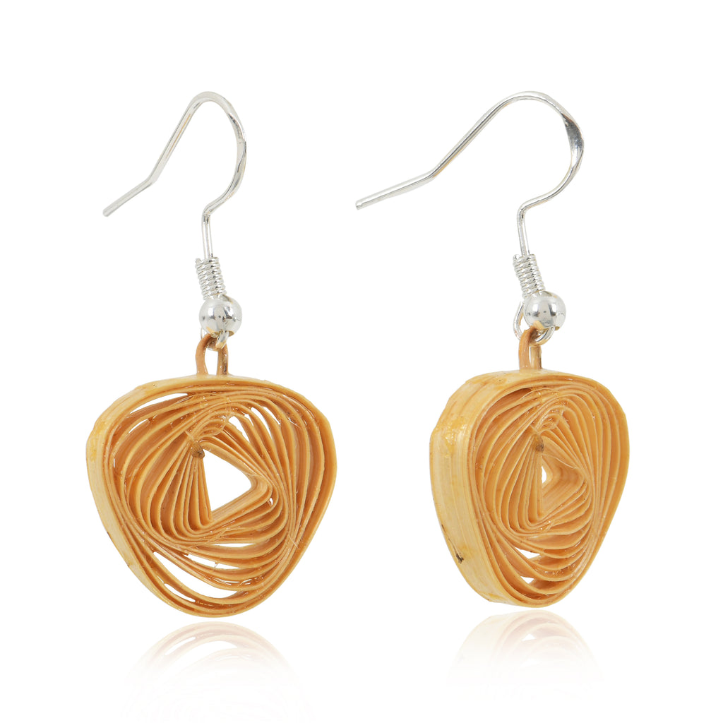 Rovelle– Handmade Bamboo Spiral Earrings