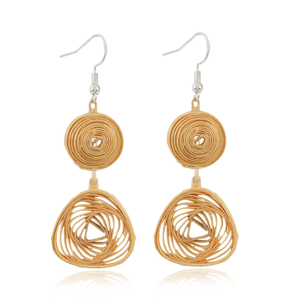 Spira – Handmade Bamboo Spiral Earrings