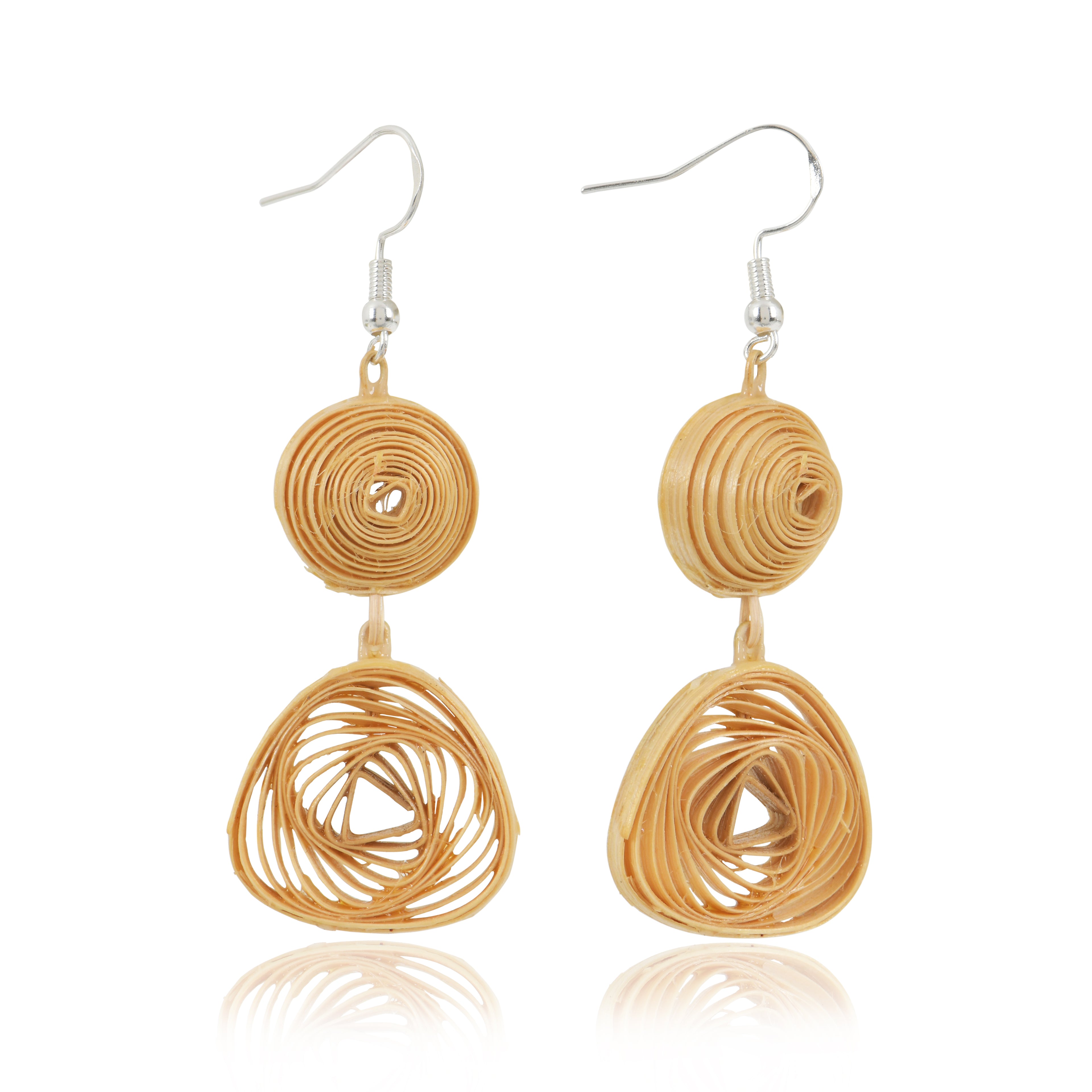 Spira – Handmade Bamboo Spiral Earrings