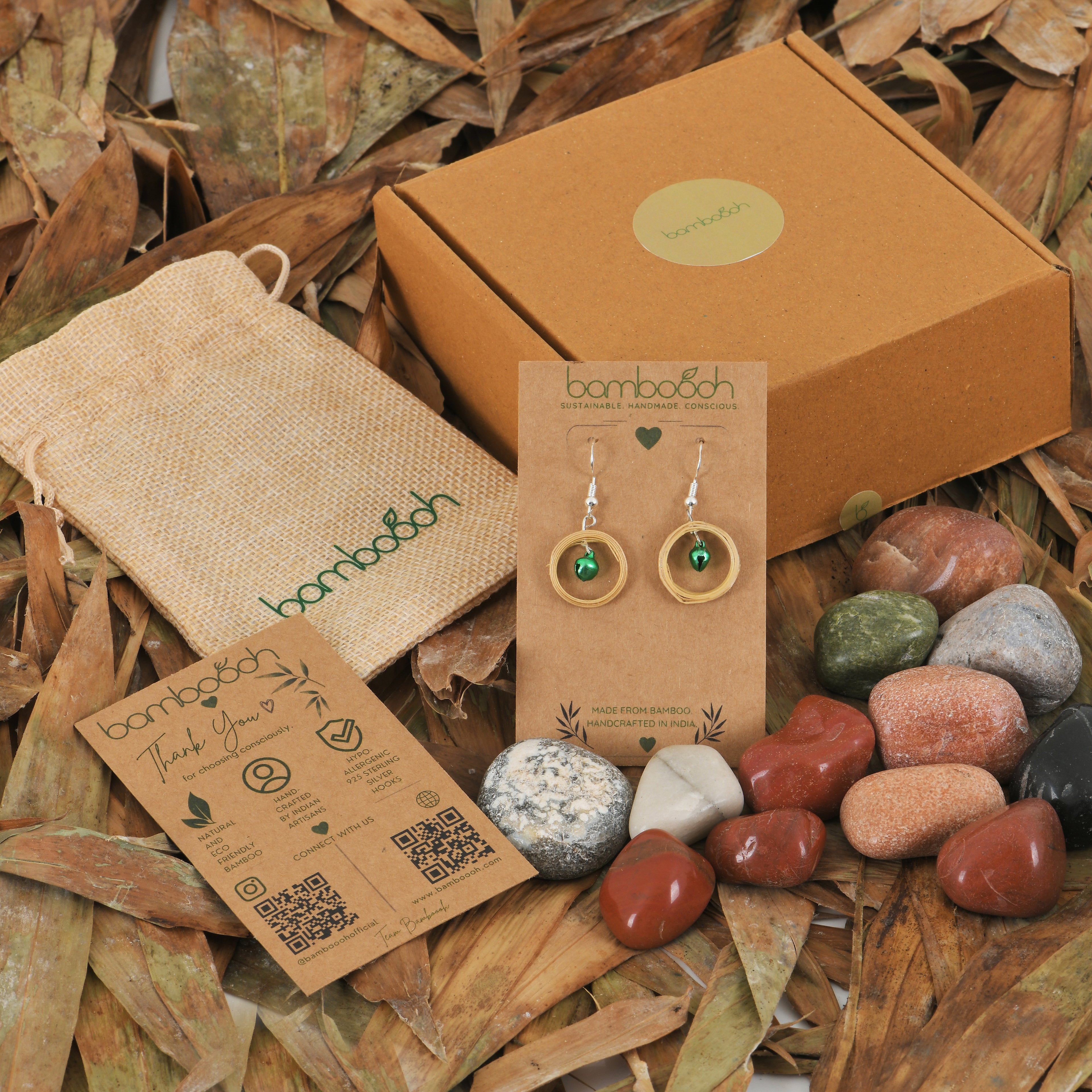 Aurea - Bamboo Dangle Earrings