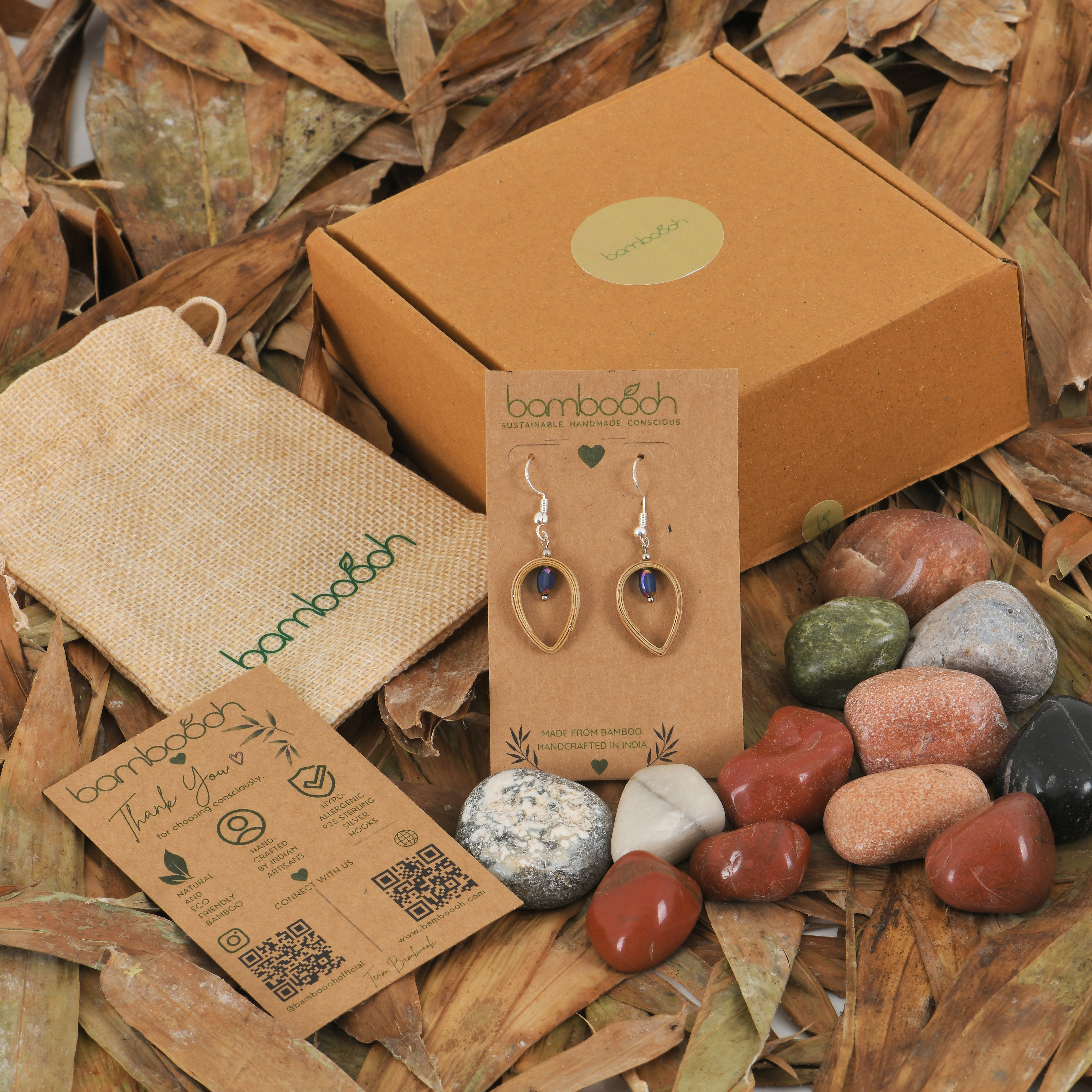 Astra - Bamboo Dangle Earrings