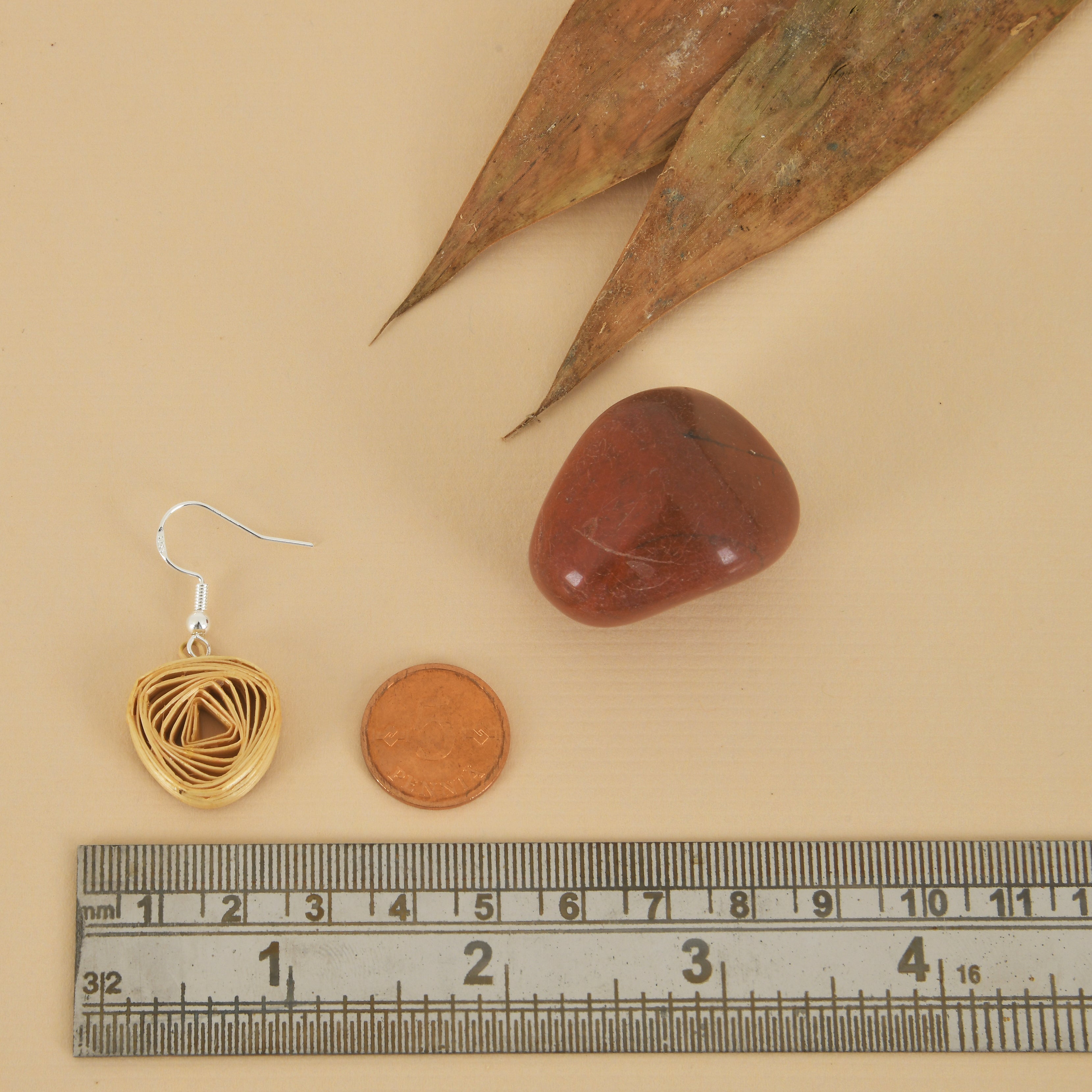 Rovelle– Handmade Bamboo Spiral Earrings