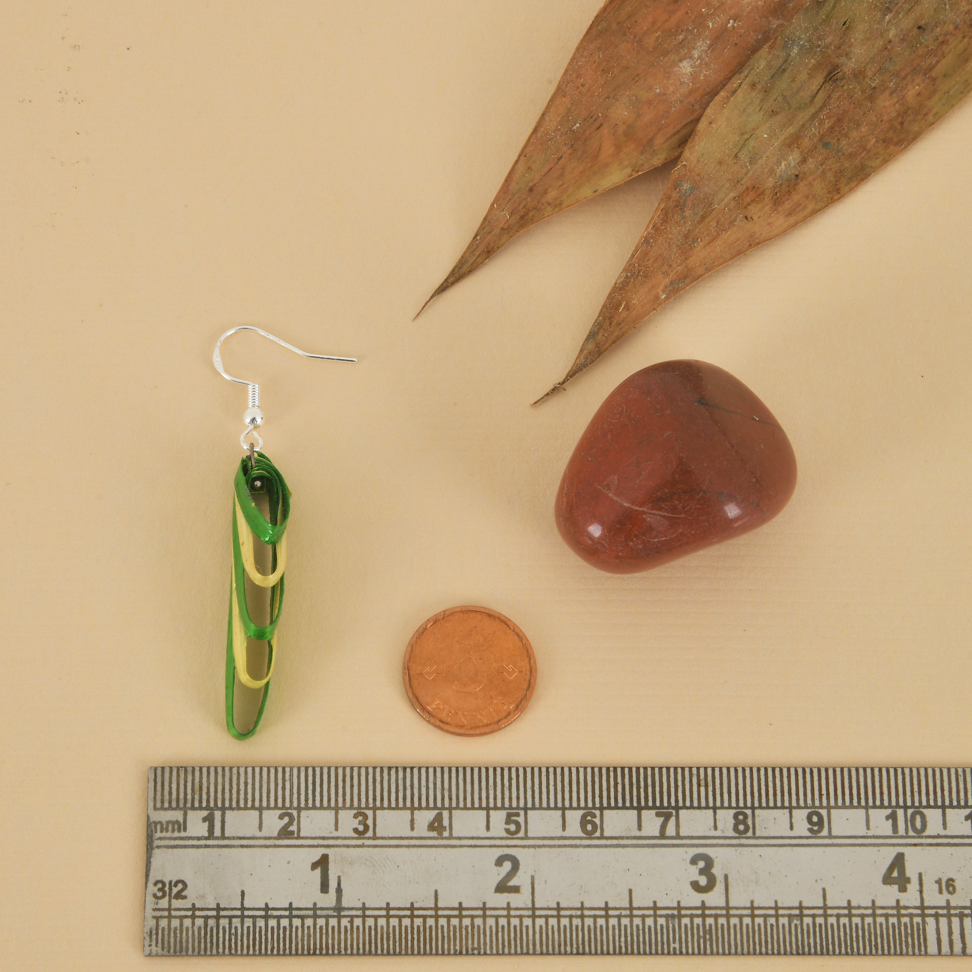 Frond - Bamboo Dangle Earrings