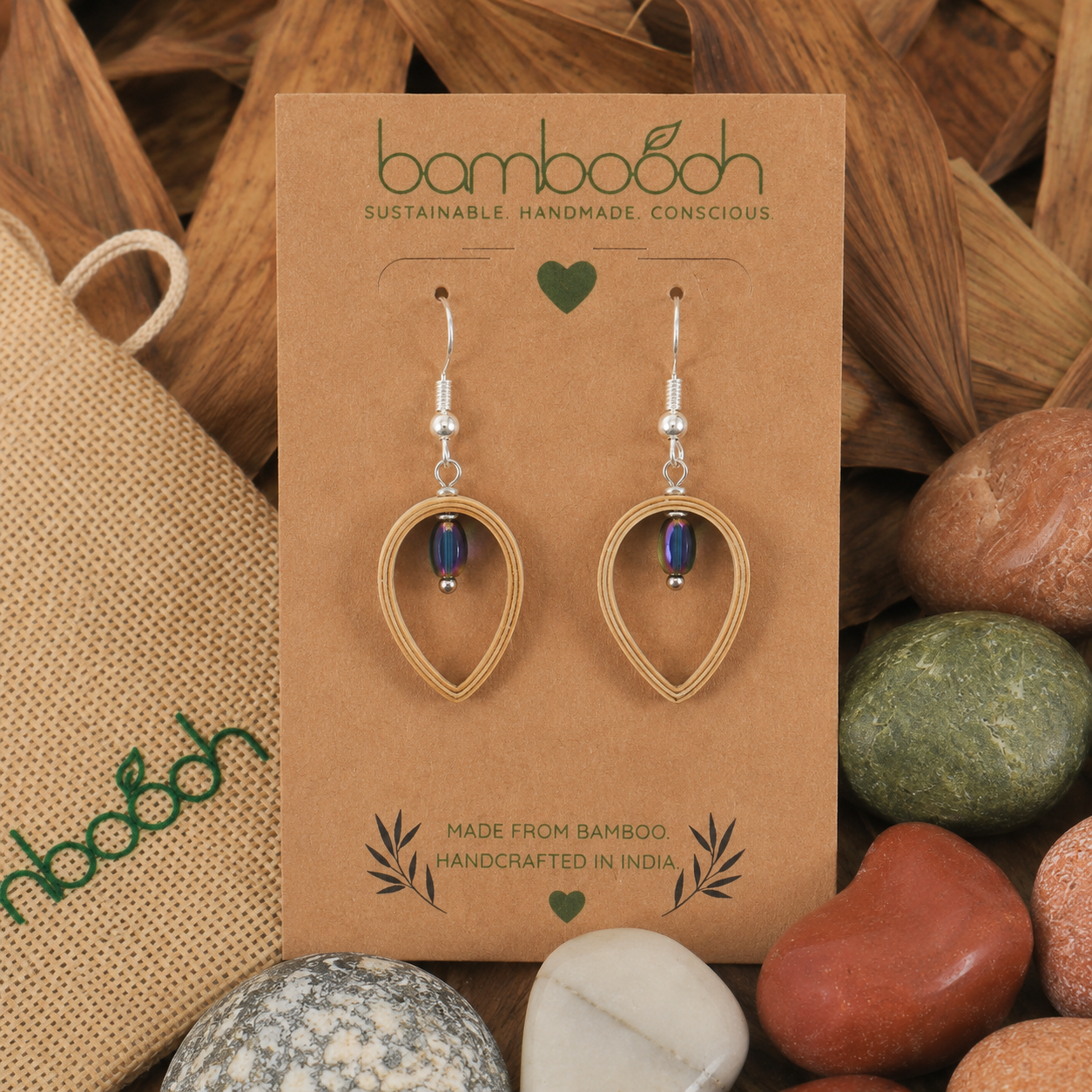 Astra - Bamboo Dangle Earrings