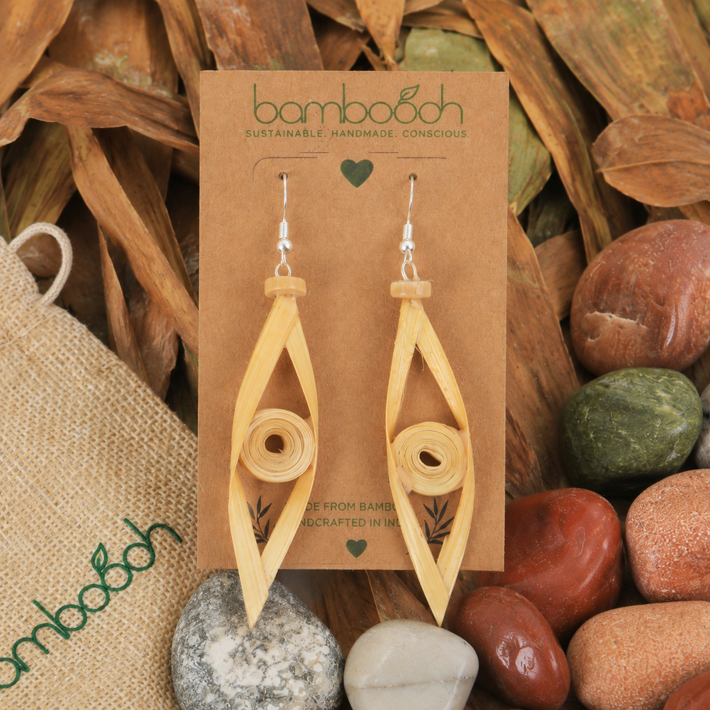 Aurex - Bamboo Dangle Earrings