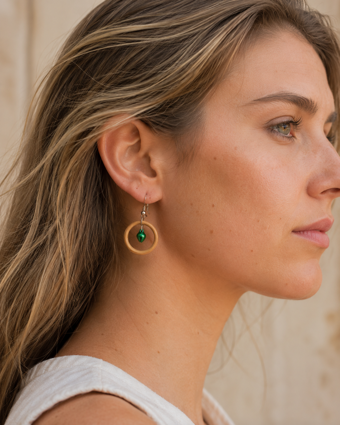 Aurea - Bamboo Dangle Earrings
