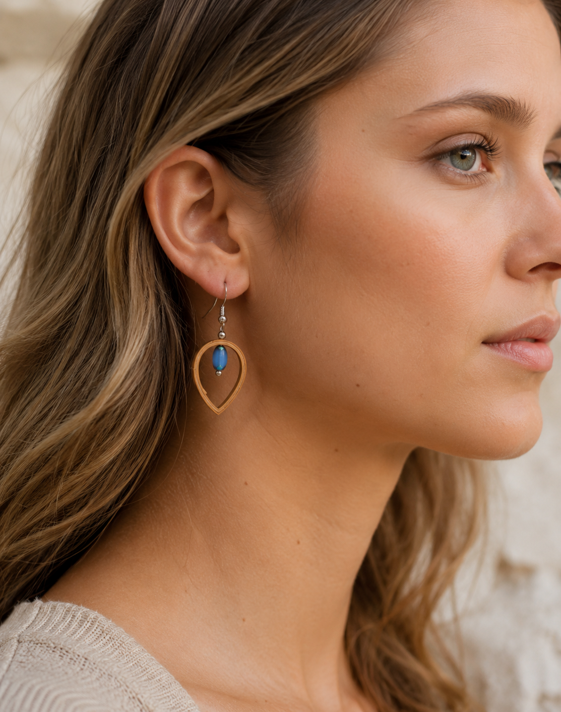 Astra - Bamboo Dangle Earrings